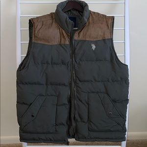 U.S. Polo Assn. Men’s XXL Gray Outerwear Vest Coat